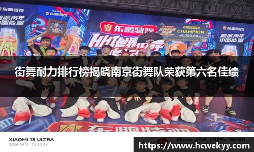 街舞耐力排行榜揭晓南京街舞队荣获第六名佳绩